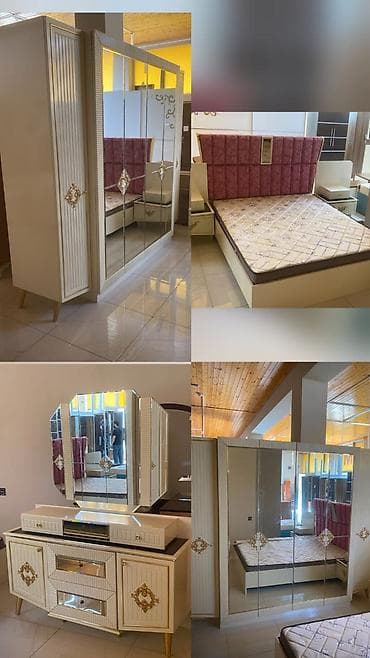 Yataq dəsti satılır 970₼. matrası və bazası var.Ünvan — 1