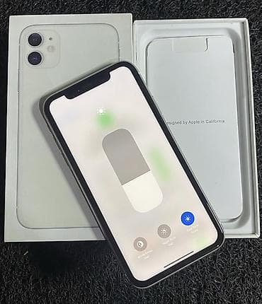 iphone 8pulus: IPhone 11, 128 GB, Ağ, Zəmanət, Simsiz şarj, Face ID — 2