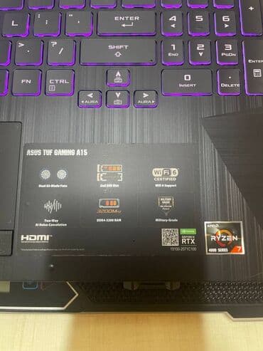 купить playstation 4 pro: Asus Tuf Gaming A15 Ekran 15.6" FHD Gaming CPU - ryzen 7, RAM - 16GB — 4