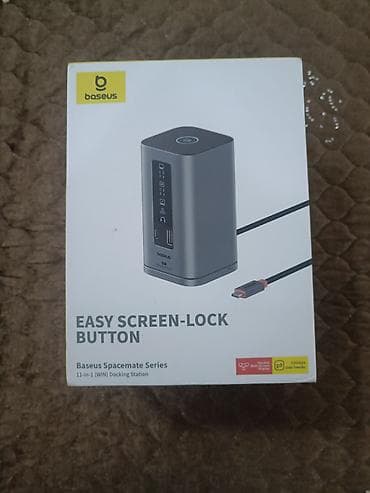 macbook 2015: 🔌 Baseus 11-in-1 Docking Station – Çoxfunksiyalı Adapter Satılır — 1