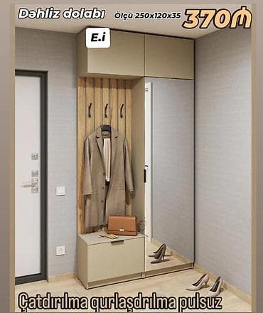 Yeni, Kupe, 1 qapı Düz dolab, Dəhliz dolabı