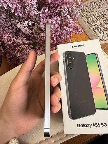 sim: Samsung Galaxy A56 5G, 256 GB, rəng - Boz, Barmaq izi, İki sim kartlı, Face ID — 4