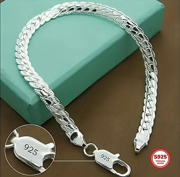 S925 Sterlinq Gümüş Bilərzik - Material: 925 prob sterlinq gümüş