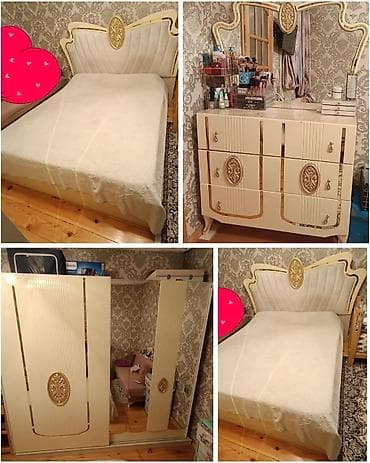 kravat taxt: İkinəfərlik çarpayı, Dolab, Termo, İşlənmiş — 1