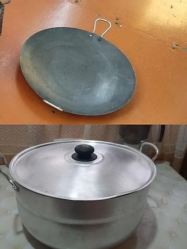 Mətbəx qabları dəsti - 1 ədəd dəmir sac/tava – geniş diametrli, dərin