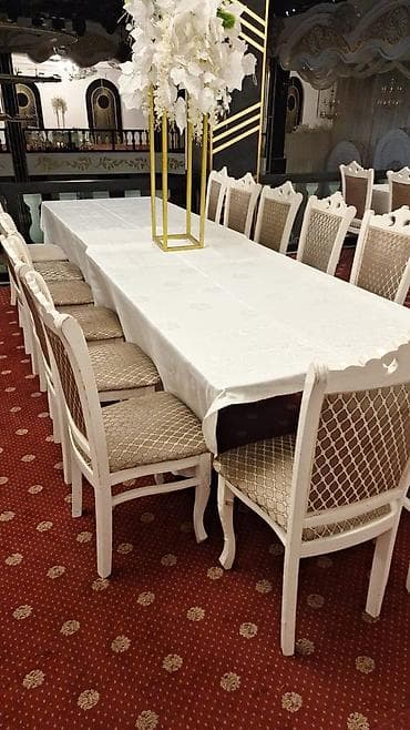 işlenmiş stullar: Qonaq otağı üçün, İşlənmiş, rəng - Bej Stul — 1