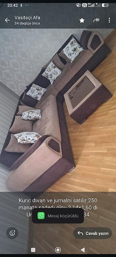Künc divan, Çatdırılma yoxdur