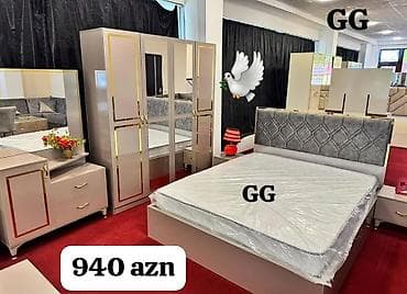 embavud yataq mebelleri: İkinəfərlik çarpayı, Dolab, Yeni — 1