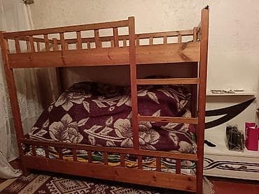 Oğlan və qız üçün, İşlənmiş, Çarpayı, Matras ilə, Siyirməsiz, Taxta