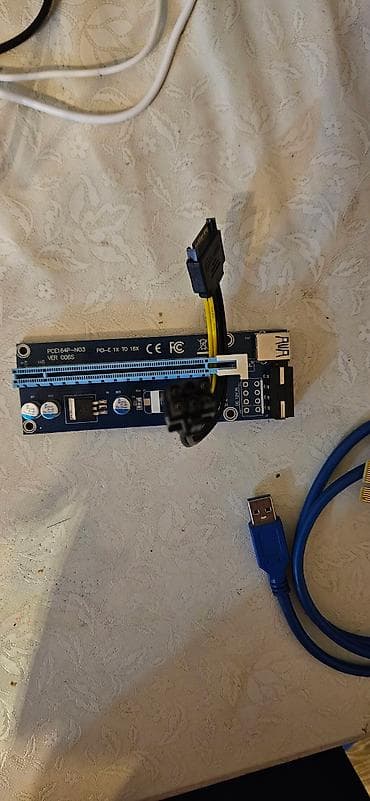logitech g pro: PCI-E riser dəsti – PCI-E 1x → 16x (model: PCE164P-N03, VER 006S) — 2