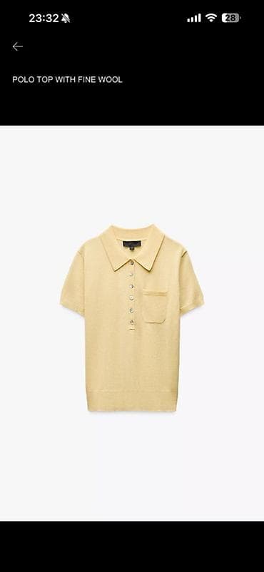 yun şarf: Polo köynək, Zara, M, rəng - Qara — 1