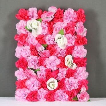 lalələr lalə gülü şəkilləri: Dekorativ süni gül paneli – kvadrat modul - Dizayn: sıx çiçək — 30