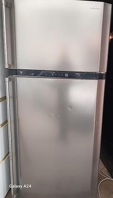 magintafon satisi: 2 qapılı Sharp Soyuducu Satılır, rəng - Gümüşü — 1