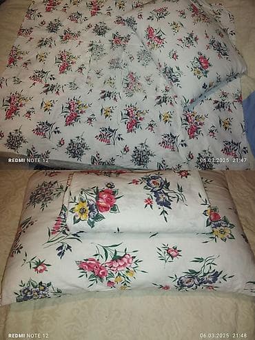Iki yastıq üzü bir prosstin bir və əl üz dəsmalı1 m can desmali 2 taxt