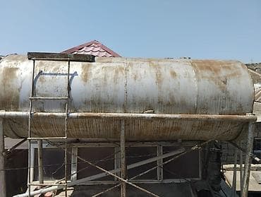 Metalkonstruksiyalı üfüqi silindrik su/texniki maye çəni - Material lalafo.az -da Metalkonstruksiyalı üfüqi silindrik su/texniki maye çəni - Material