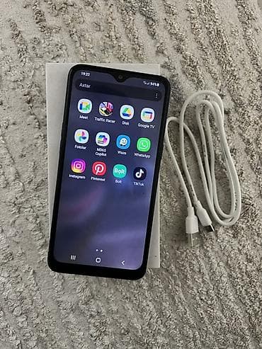 samsung telfonları: Samsung Galaxy A10s, 32 GB, rəng - Qara, Barmaq izi — 4