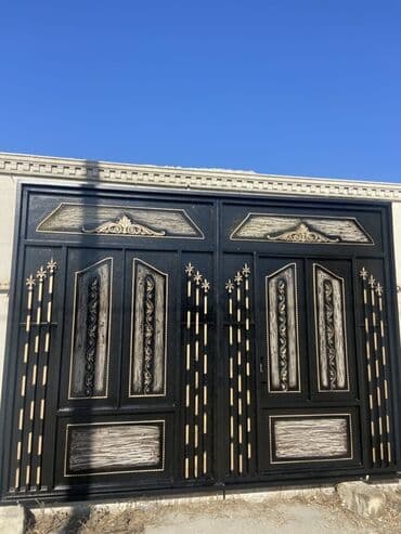 fab lak: Yeni Dəmir Həyət darvazası, Yana açılan, 350 m, Avtomatik, Qapı ilə, rəng - Qara, Kredit yoxdur, Ödənişli quraşdırma, Ünvandan götürmə, Ödənişli çatdırılma, Rayonlara çatdırılma — 4