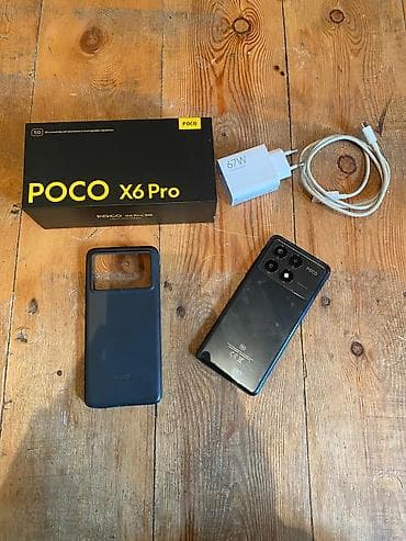 poco x7 ikinci el: Poco X6 Pro, 512 GB, rəng - Qara, Barmaq izi, Face ID, Sensor — 8