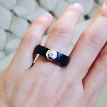 qaş sabitləyici: Alyans, Üzük, Sarı qızıl, 585 Əyar — 3