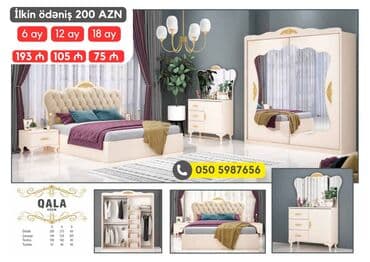 avanqart: İkinəfərlik çarpayı, 2 tumba, Dolab, Termo, Azərbaycan, Yeni — 7