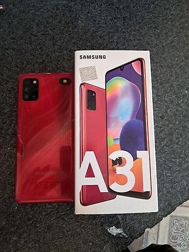 Samsung Galaxy A31, rəng - Qırmızı, İki sim kartlı