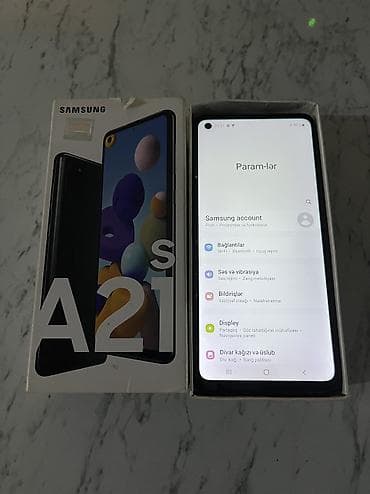 samsung a20 kredit: Samsung Galaxy A21S, 32 GB, rəng - Qara, Barmaq izi, İki sim kartlı — 2