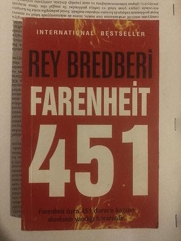 kitab: Satılır: 4 ədəd kitab paketi 1) Rey Bredberi – “Farenheit 451” - — 1