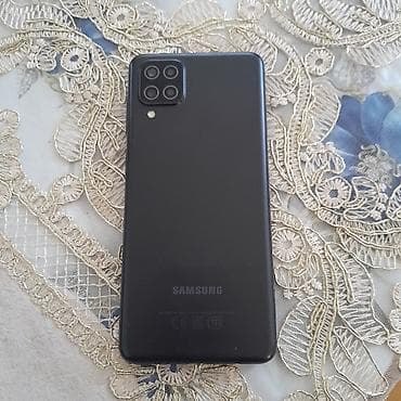 Samsung Galaxy A12, 4 GB, rəng - Qara, Barmaq izi