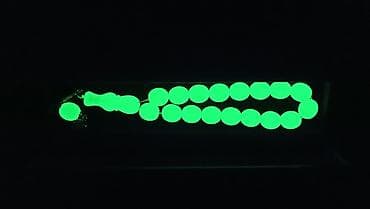 Aksesuarlar: Parlaq effektli təsbeh – fosforlu muncuqlarla - Material: işıq yığan — 2