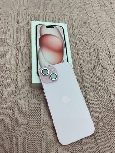 iphone 17 qiyməti: IPhone 15, 128 GB, Çəhrayı — 8