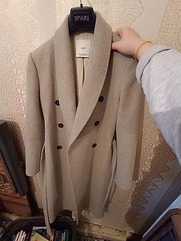 MNG (Mango) qadın palto ; M-L ölçü - Rəng: Açıq boz/bej ton - Model