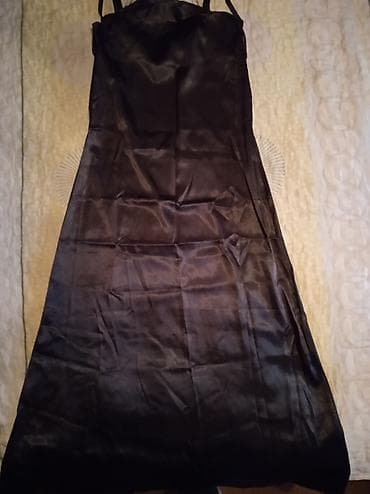 iyde parfum vakansiya: Qadın üçün qara atlas slip-stil don. - Material: ipək-effektli — 3