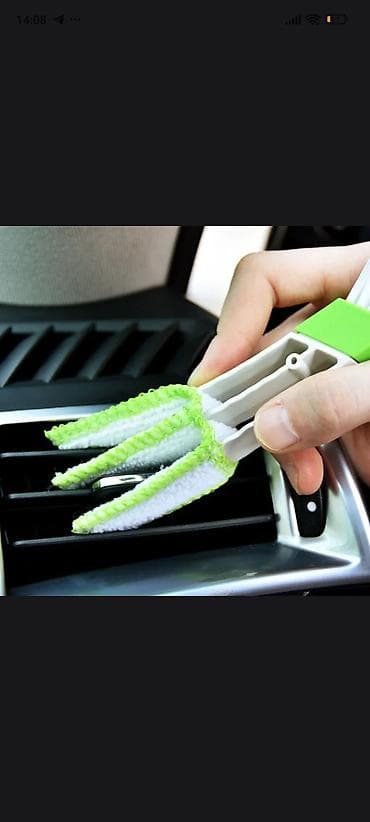 Avtomobil havalandırma barmaqlıqları üçün 2-i 1-də təmizləyici fırça — 6