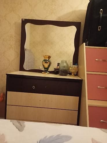 kravatlar usaq ucun: Oğlan və qız üçün, İşlənmiş, 2 təknəfərlik çarpayı, Komod — 3