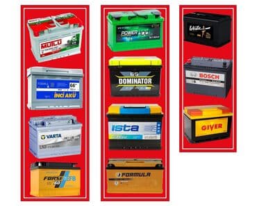 Avtomobil akkumulyatorlarının geniş seçimi Brendlər: - Mutlu - İnci