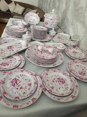 yemek desdi: Nahar dəsti, rəng - Ağ, Farfor, Almaniya — 6