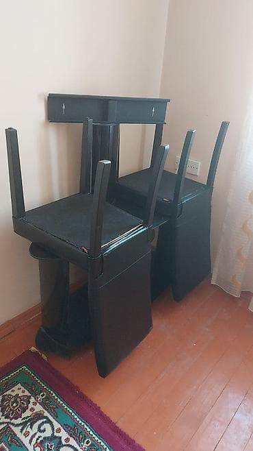 Qonaq otağı üçün, Açılan, Kvadrat masa, 6 stul — 3