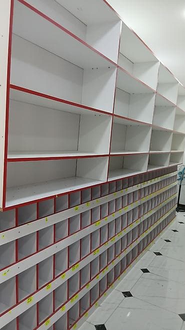 ref vitrin: Mağaza vitrin və rəf sistemi - Material: Laminat/LDSP taxta lövhələr — 4
