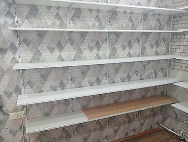 Divar tipli mağaza rəfləri – modul sistem - Material: metal rels və — 2