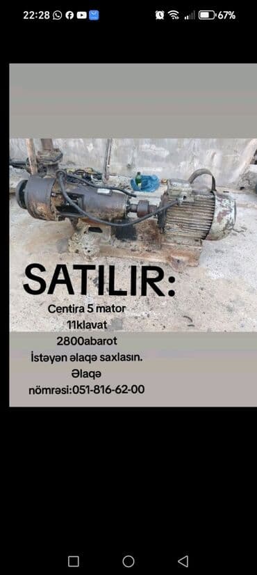 Centira 5 mator, 11klavat, 2800abarot lalafo.az -da Centira 5 mator, 11klavat, 2800abarot