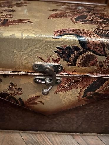 dekor soba: Retro dekorativ sandıq/qutu - Material: sərt karton/kombinə edilmiş — 3