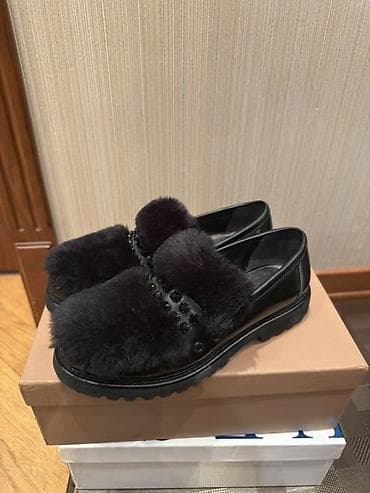 ayaqqabı makasin: Qadın loafer ayaqqabıları – qara - Üst material: dəri kombinasiyası — 1