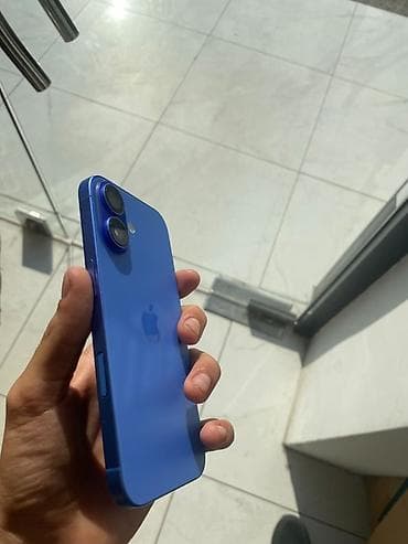 iphone xr lalafo: IPhone 16, 128 GB, Mavi, Face ID — 2