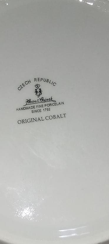 Çex istehsalı orijinal kobalt porselen dəst - Marka/mənşə: Czech — 3