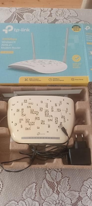 bakcell modem: TP-Link TD-W8961N ADSL2+ Wi‑Fi modem/router - Sürət: 300 Mbps — 1