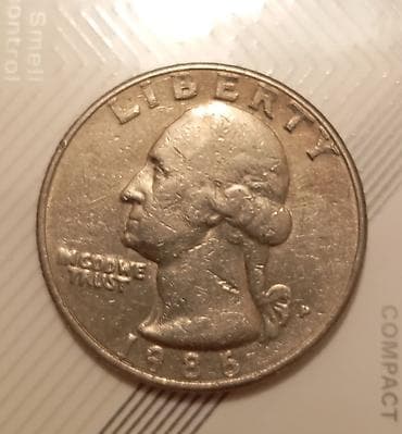 gumuş pullar: 25 Sent, 1985 il, Nikel, Vəziyyəti: Əla — 1