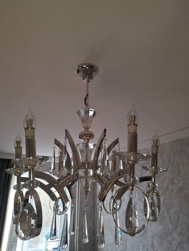 Pərdə və jalüzlər: Led Çılçıraq, 6 lampa, Metal — 1