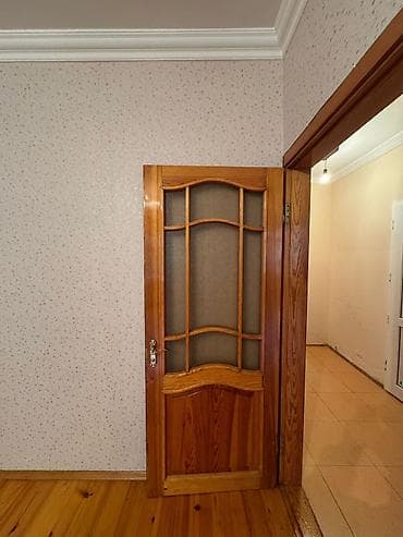 mate: Taxta şüşəli otaq qapısı - Material: təbii ağac (çərçivədə və — 3