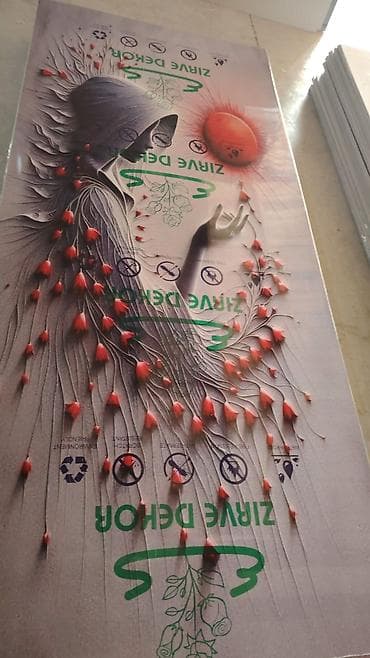 divar asilqan: Hər növ panellərin topdan satışı Material: Panel Motiv: Şir təsviri — 3