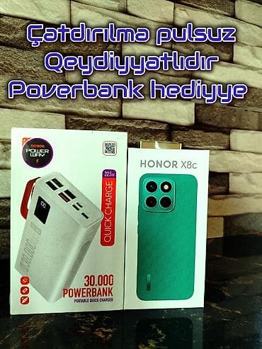📢 Honor X8c 8/256 GB satışda! 📱 Çatdırılma pulsuz 🚚 Qeydiyyatlıdır ✅ lalafo.az -da 📢 Honor X8c 8/256 GB satışda! 📱 Çatdırılma pulsuz 🚚 Qeydiyyatlıdır ✅